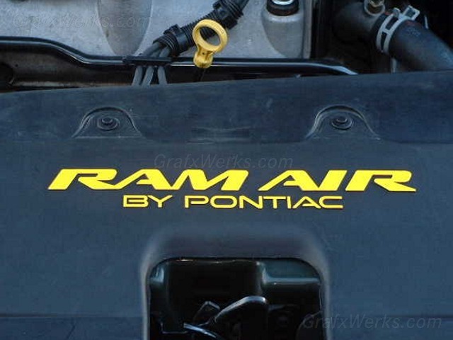 "Ram Air By Pontiac" Overlay