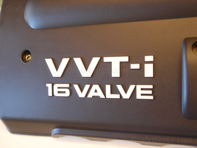 Engine Cover "VVT-i 16 Valve" Overlay