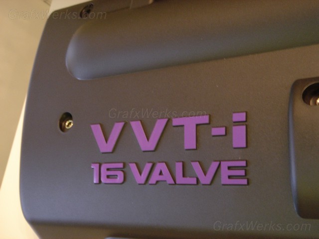 Engine Cover "VVT-i 16 Valve" Overlay