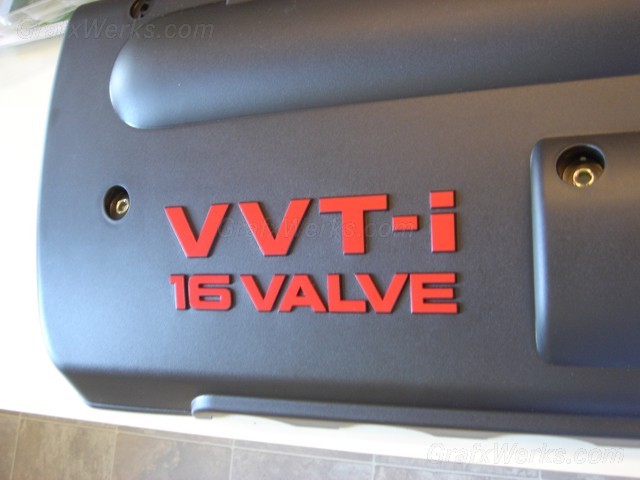 Engine Cover "VVT-i 16 Valve" Overlay