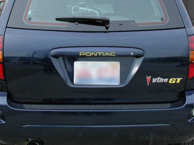 "GT" Liftgate Badge Overlay