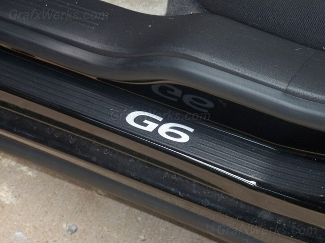 "G6" Door Sill Inlay Decals (Plastic Sills)