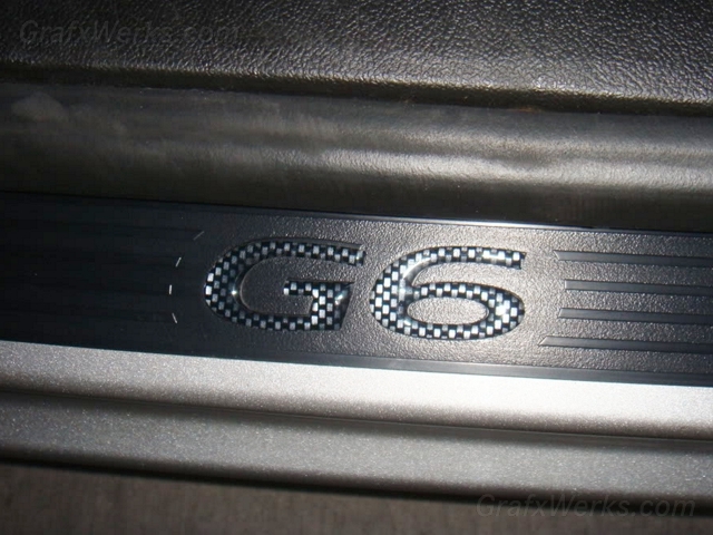 "G6" Door Sill Inlay Decals (Plastic Sills)