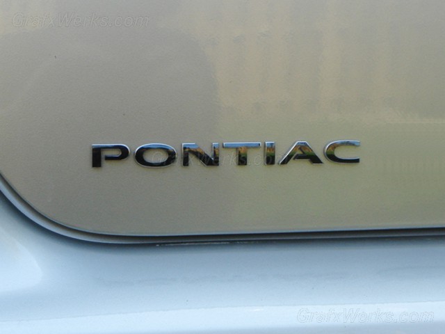 "Pontiac" Trunk Badge Overlay