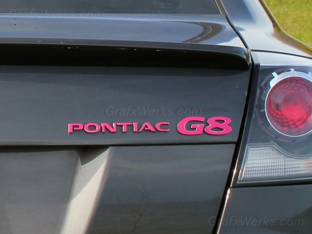 "Pontiac" Trunk Badge Overlay