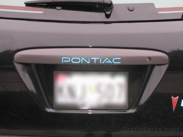 "Pontiac" Liftgate Inlay