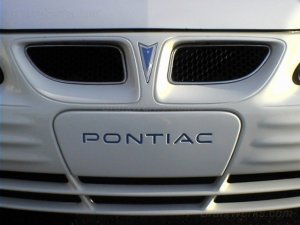 "Pontiac" Front License Filler Plate Inlay Decal