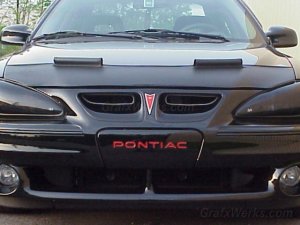 "Pontiac" Front License Filler Plate Inlay Decal