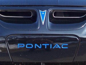 "Pontiac" Front License Filler Plate Inlay Decal