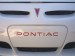 "Pontiac" Front License Filler Plate Inlay Decal